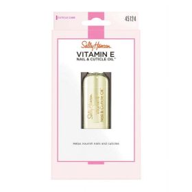 Sally Hansen Vitamin E Nail and Cuticle Oil 0.45 fl oz, Nourishing & Hydrating