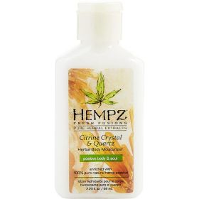 HEMPZ by Hempz FRESH FUSIONS CITRINE CRYSTAL & QUARTZ HERBAL BODY MOISTURIZER 2.25 OZ