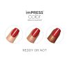 KISS imPRESS Color Press-on Manicure - Reddy or Not, Short