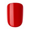 KISS imPRESS Long-Lasting Short Square Gel Press-On Nails, Glossy Medium Red, 'Adore You', 33 Ct.