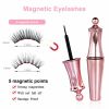 Magnetic Eyelashes and Eyeliner Kit, Reusable 3D Magnetic False Lashes Extension