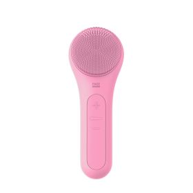 Women's Electric Silicone Cleansing Instrument (Option: Pink-USB)