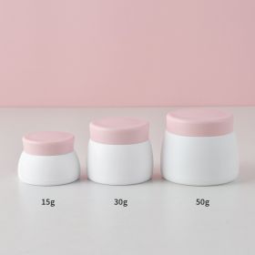 PP Double Cream Box Baby Mask Lotion Bottle Cream Jar (Option: Pink-15g)